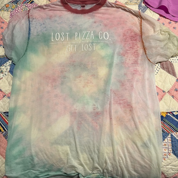 color tone Tops - COLOR TONE LOST PIZZA SIZE XL SHIRT